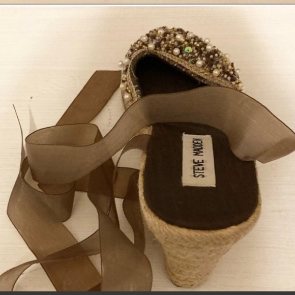 Steve Madden Bommbay Wedge Espadrille Sandals - Picture 3 of 6